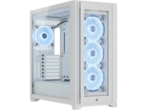 Кутия за компютър Corsair iCUE 5000X RGB QL Edition Mid Tower Tempered Glass