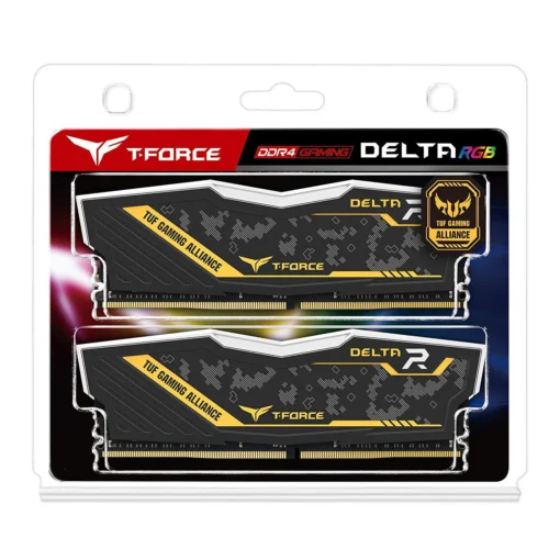 Памет за компютър Team Group Delta RGB TUF DDR4 - 16GB(2x8GB) 3200MHz CL16-18-18-38