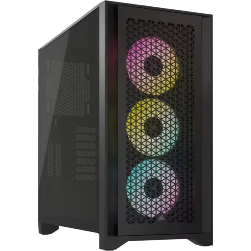 Кутия за компютър Corsair iCUE 4000D RGB Airflow Mid Tower Tempered Glass