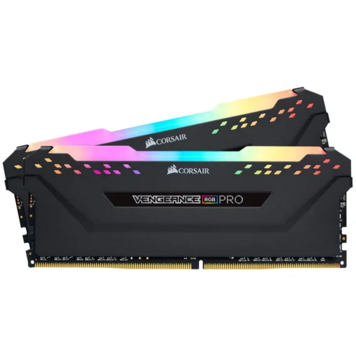 Памет за компютър Corsair Vengeance PRO RGB Black 16GB(2x8GB) DDR4 PC4-28800 3600MHz CL18