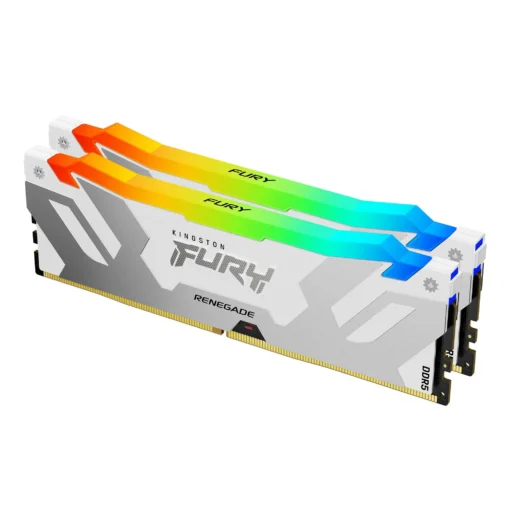 Памет за компютър Kingston Fury Renegade White RGB 64GB(2x32GB) DDR5 6000MHz CL32