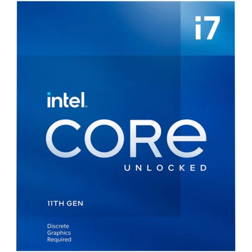 Процесор Intel Rocket Lake Core i7-11700KF 8 Cores 3.60Ghz (Up to 5.00Ghz) 16MB 125W LGA1200