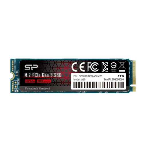 SSD диск Silicon Power P34A80 M.2-2280 PCIe NVMe 1TB