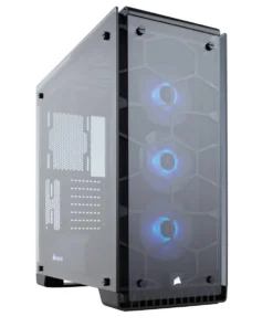 Кутия за компютър Corsair Crystal 570X RGB Mid Tower Tempered Glass Черна