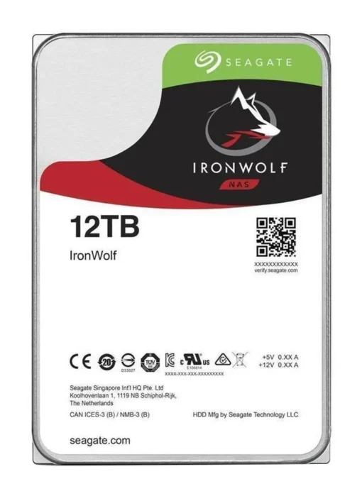 Хард диск SEAGATE IronWolf 12TB 256MB 7200 rpm SATA 6.0Gb/s ST12000VN0008