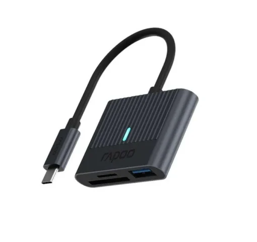 Четец на смарт карти Rapoo UCR-3001 USB-C Черен