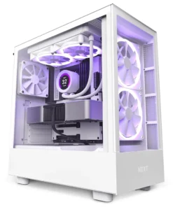 Кутия за компютър NZXT H5 Elite Matte White Tempered Glass Mid-Tower