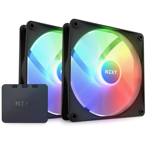 Комплект вентилатори NZXT F140 RGB Core Black 2 x 140mm RGB Контролер