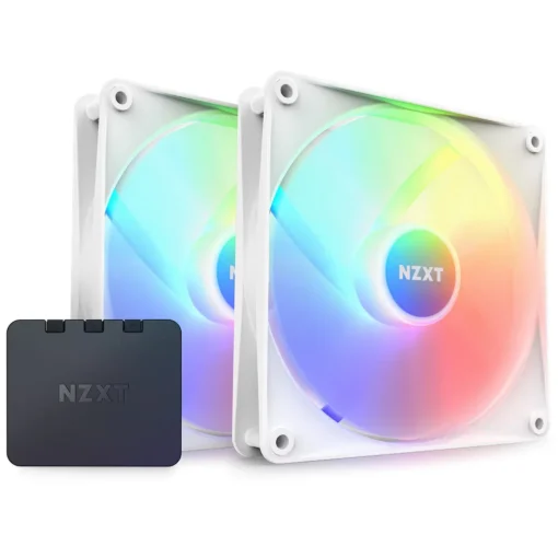 Комплект вентилатори NZXT F140 RGB Core White 2 x 140mm + RGB