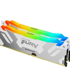 Памет за компютър Kingston Fury Renegade White RGB 32GB(2x16GB) DDR5 6400MHz CL32