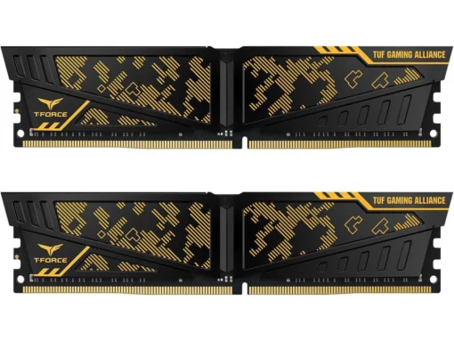 Памет за компютър Team Group Vulcan TUF Yellow DDR4 32GB(2x16GB) 3200MHz CL16-20-20-40