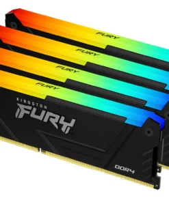 Памет за компютър Kingston FURY Beast Black RGB 32GB(4x8GB) DDR4 3600MHz CL17