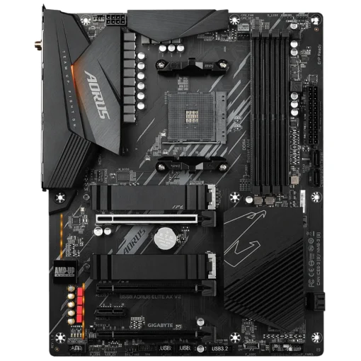 Дънна платка GIGABYTE B550 AORUS ELITE AX V2 Socket AM4 WiFi 6E 4 x DDR4 PCIe 4.0 RGB Fusion