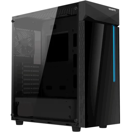 Кутия за компютър Gigabyte C200G RGB Mid Tower Черна