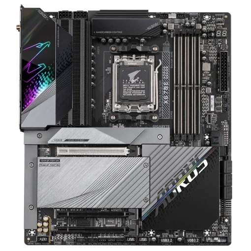 Дънна платка GIGABYTE X670E AORUS Master Socket AM5 Wi-Fi 6E DDR5 PCIe 5.0 RGB Fusion