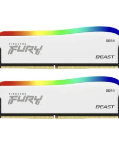 Памет за компютър Kingston FURY Beast White RGB 32GB(2x16GB) DDR4 PC4-28800 3600MHz CL18