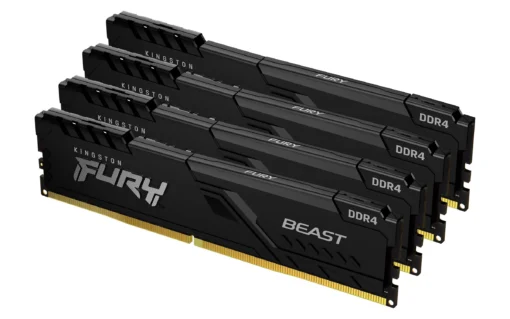 Памет за компютър Kingston FURY Beast 128GB(4x32GB) DDR4 3600MHz CL18