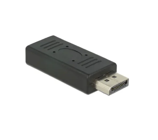 Адаптер Delock DisplayPort 1.2 мъжко - DisplayPort женско Черен