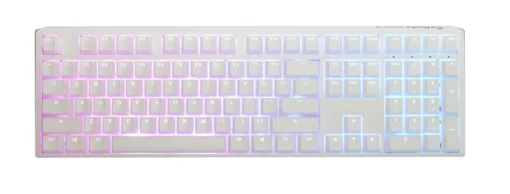 Геймърскa механична клавиатура Ducky One 3 Pure White Full Size Hotswap Cherry MX Clear RGB PBT