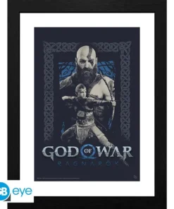 GBEYE GOD OF WAR - Framed print "Kratos and Atreus" (30x40)