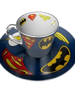 Комплект ABYSTYLE DC COMICS Mirror mug and plate set Logo Чаша Подложка с
