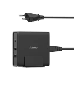 Зарядно 220V HAMA 3 порта USB-C USB-A за лаптоп 5-20V/65W (PD) Черно
