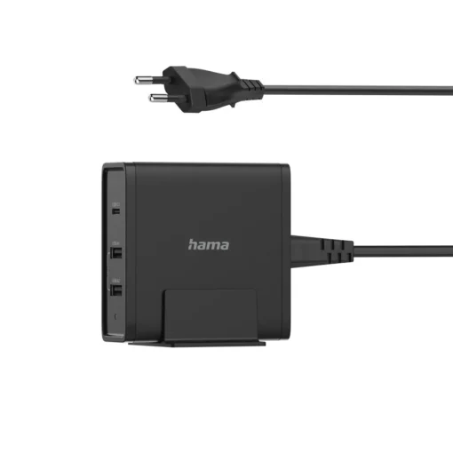Зарядно 220V HAMA 3 порта USB-C USB-A за лаптоп 5-20V/65W (PD) Черно