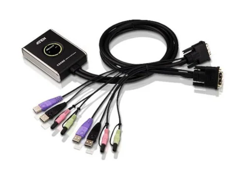 KVM суич ATEN CS682 - 4x USB A 2x DVI 4x 3.5mm jack