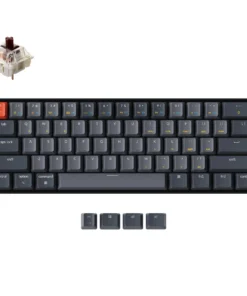 Геймърска Механична клавиатура Keychron K12 Hot-Swappable 60% Gateron Brown Switch White LED