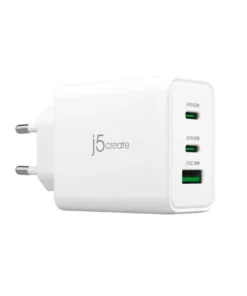 Мрежово зарядно 220V  j5create JUP3365E 65W 3 порта USB-C USB-A