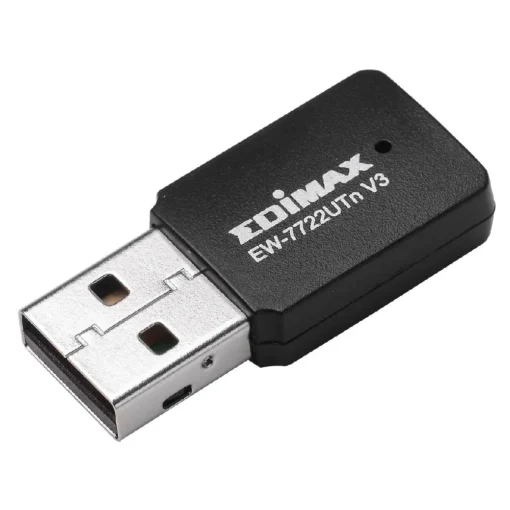 Безжичен мини адаптер EDIMAX EW-7722UTN V3 USB Realtek 2.4Ghz 802.11n/g/b