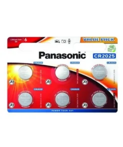Бутонна батерия литиева PANASONIC CR2025 3V 6 бр. в блистер /цена за 6