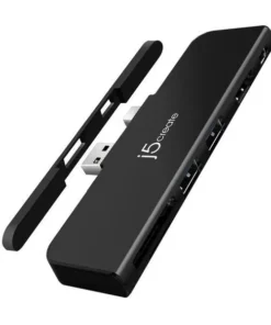 Докинг станция j5create JDD320B за MS Surface Pro 4/5/6 USB-A Mini DP Черна
