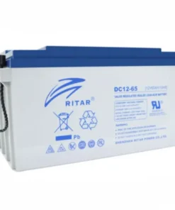 Оловна AGM Deep cycle  батерия RITAR (DC12-65) 12V 65Ah 350 / 167 /182 mm  F5/M8 / F11/M6  RITAR За соларни