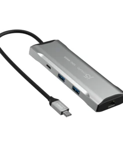 Докинг станция j5create Mini Dock JCD393 USB-C USB HDMI Ethernet SD microSD