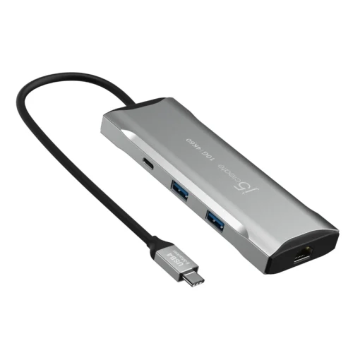 Докинг станция j5create Mini Dock JCD393 USB-C USB HDMI Ethernet SD microSD