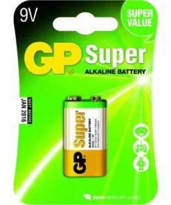 Алкална батерия GP SUPER 6LF22 6LR61 9V 1 бр. блистер 1604A