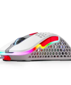 Геймърска мишка Xtrfy M4 Retro RGB Бял/Сив/Червен