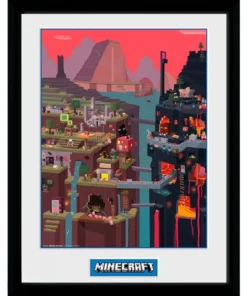 GBEYE MINECRAFT - Framed print "World" (30x40)