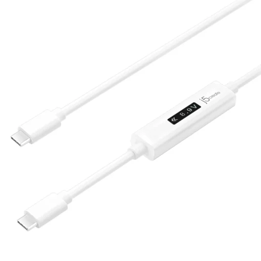 Кабел за зареждане j5create JUCP14 Измервател на мощност USB-C