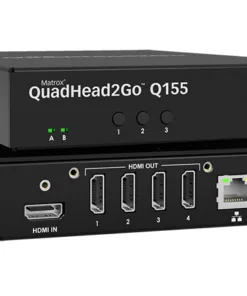 Външен мулти-дисплей адаптер Matrox QuadHead2GO Q155 Multi-Monitor Q2G-H4K за едновременна работа на