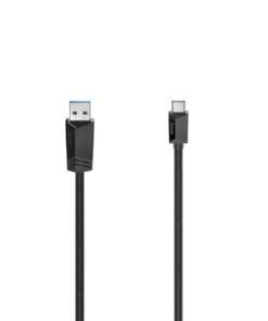 Кабел HAMA USB-C мъжко-USB- A  3.2 Gen.1 мъжко  5Gbit/s 1.5 м. Черен