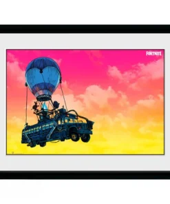 GBEYE FORTNITE - Framed print "Battle Bus" (30x40)