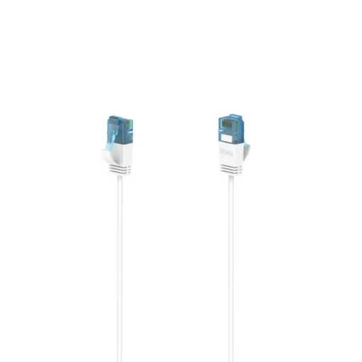 Мрежов кабел HAMA Flexi-Slim U/UTP CAT 6a 10 Gbit/s RJ-45 - RJ45 3.0 m Бял