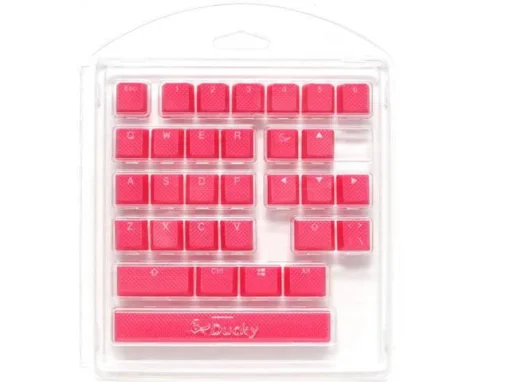 Капачки за механична клавиатура Ducky Pink 31-Keycap Set Rubber Backlit Double-Shot US