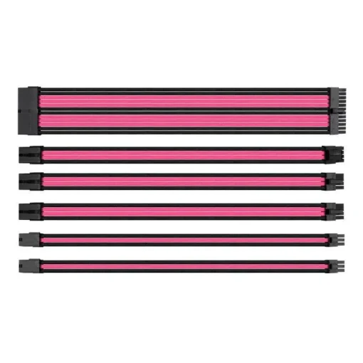 Комплект оплетени кабели Thermaltake TtMod Black/Pink