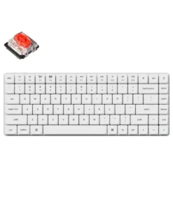 Геймърска механична клавиатура Keychron K3 Pro White QMK/VIA Gateron Low Profile Red Switch White