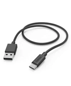 Кабел HAMA USB-C - USB 2.0 А мъжко 1 м 480Мbit 3А Черен