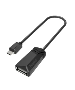 Кабел HAMA USB 2.0 OTG micro USB - женско USB 2.0 480 Mbit/s Черен