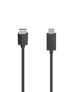 Кабел HAMA 200712 DisplayPort v.1.2 мъжко - HDMI мъжко Ultra-HD 4K 1.5м